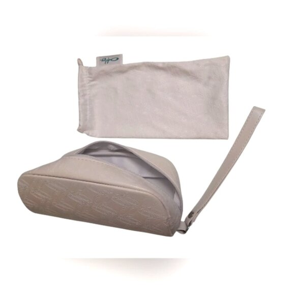 Oakley Empty Soft shell case + Pouch (Ivory/White) - Picture 1 of 11